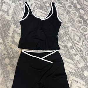 Black and White Athletic Set